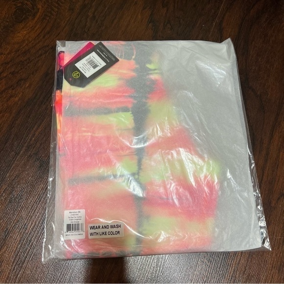 Zumba Tie Dye For Zumba Capri Leggings & Sport Bra Set Medium - Oh Orange NWT - Picture 13 of 16